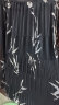 颜域黑色印花半身裙女2024新款夏装复古垂坠感半裙中长款高腰裙子 黑花 XXL/44 晒单实拍图
