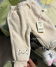 戴維貝拉（DAVE＆BELLA）女童搖粒絨長褲洋氣小童褲子男寶寶加絨休閑褲冬季新款兒童服飾 米色【現(xiàn)貨】 100 cm（建議身高90-100cm） 曬單實拍圖