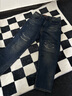 ABLE JEANS【直筒滑板褲】男士褲子重工水洗破洞牛仔褲子男 水洗深靛藍(lán) （29/30） 29 曬單實(shí)拍圖