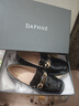 達芙妮小皮鞋女配正裝英倫風(fēng)粗跟中高跟職業(yè)工作商務(wù)鞋樂(lè )福鞋女鞋4622404047 黑色 35  曬單實(shí)拍圖