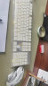 前行者X7S无线键盘鼠标套装真机械手感键盘可充电静音台式笔记本电脑电竞游戏办公打字通用蓝牙键鼠外设 白色【暖光】无线套装 实拍图