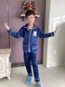 G.DUCKKIDS男童法蘭絨睡衣秋冬時(shí)尚保暖洋氣珊瑚絨兒童睡衣冬季家居服中 藏青色 140 建議身高130-140cm年齡9-10歲 曬單實(shí)拍圖