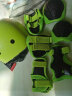 酷骑（COOGHI） 酷奇头盔护具七件套可调节大小1-3-7岁滑板车自行车轮滑溜冰鞋 绿色头盔+护具 适合/2-7岁/头围48-52cm 实拍图