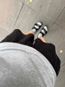 BIRKENSTOCK勃肯德國進口男女款EVA時尚外穿Arizona雙扣沙灘拖鞋 黑色常規(guī)版129421 43 曬單實拍圖