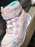Skechers斯凱奇閃燈鞋童鞋兒童靴子女冬發(fā)光鞋保暖大童鞋302668L 曬單實(shí)拍圖