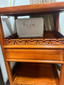 蘇汀小鎮紅木家具緬甸花梨（學(xué)名：大果紫檀）小茶幾 實(shí)木茶藝桌中式茶臺陽(yáng)臺邊幾客廳角幾角桌客廳電話(huà)幾 長(cháng)35*寬45*高65CM 曬單實(shí)拍圖