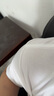 拇指白小T短袖POLO衫男士夏季商務(wù)休閑200S高支壓膠 皓白 XL  曬單實(shí)拍圖