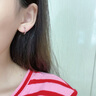 邁米德999純銀耳環(huán)女養(yǎng)耳洞素圈耳骨環(huán)耳扣高級感耳釘耳圈耳飾生日禮物 999足銀耳圈14mm一對 曬單實拍圖