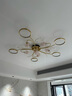 VVS全銅【滿天星】廣東中山燈具套餐客廳燈吸頂燈大燈全屋led燈飾 【全銅滿天星】客廳燈直徑125cm 曬單實拍圖