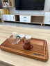 領(lǐng)藝優(yōu)選清雅花梨木茶盤(pán)功夫茶具單品中式家用辦公小號排水式 清雅花梨本色40x22 曬單實(shí)拍圖