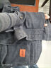 啄木鳥(niǎo)（TUCANO）加絨加厚牛仔外套男春秋冬潮大碼男裝多口袋耐臟耐磨中年工裝夾克 加絨灰色 六大口袋 加厚 3XL 建議160-175斤 曬單實(shí)拍圖