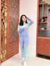 優(yōu)優(yōu)1點(diǎn)（Yoyo one）兒童速干套裝2025秋冬新款女童戶外訓(xùn)練運(yùn)動(dòng)服滑雪保暖內(nèi)搭功能衣 17113藍(lán)綠漸變 170 L【建議身高165-170】 曬單實(shí)拍圖