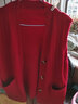 啄木鳥(niǎo)（TUCANO）羊毛衫女?huà)孧媽秋裝純色馬甲女大尺碼羊毛針織背心中年老年 酒紅色(馬夾8) 2XL 建議120-130斤 曬單實(shí)拍圖