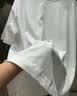 北羅重磅純棉t恤定制印logo聚會團體班服文化衫冰絲短袖圓領工作服男 【重磅純棉】MSHJ-260克圓領白色 S 曬單實拍圖