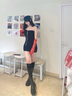 Wolford 沃爾福特氣質(zhì)抹胸收腰包臀貼身連衣小黑魔術裙子女50706 7005 黑色 M 曬單實拍圖