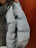 啄木鳥(niǎo)（TUCANO）男士冬季保暖棉衣韓版潮品羽絨棉服加厚東北棉襖修身立領(lǐng)百搭外套 灰色 M 曬單實(shí)拍圖