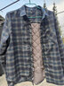 恒源祥羊毛內膽保暖襯衫男加絨加厚款中年男士格子冬季襯衣長(cháng)袖爸爸裝 YXY148藍色（羊毛內膽） 2XL (180) （適合140-160斤） 曬單實(shí)拍圖