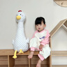 G.DUCKKIDS小黃鴨兒童睡衣女童連體家居服春秋薄款長(cháng)袖防踢睡袋女孩純棉空調 兔子羊毛拉架-粉色giegsco 100 建議2~3歲【 90-100cm】cm 曬單實(shí)拍圖