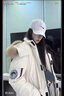 韓璐嬌（hanlujiao）大毛領(lǐng)派克羽絨棉服女2024冬季新款工裝連帽加厚保暖棉襖棉衣外套 米白色 M 曬單實(shí)拍圖