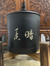 原食生活建水紫陶茶葉罐茶餅7餅罐子密封大號彩填手工醒茶罐梅花精品茶倉 暗香 曬單實拍圖