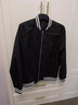 西原美 輕奢薄款休閑男士夾克衫2024秋季韓版潮流棒球領(lǐng)修身外套FD126 黑色 M（建議體重100-115斤） 曬單實(shí)拍圖