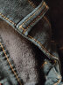 真维斯（JEANSWEST）牛仔裤男士加绒直筒宽松男裤冬季长裤弹力休闲裤子黑色加绒38 实拍图
