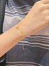 中國黃金（CHINA GOLD）足金雙層星星手鏈女款黃金滿天星手飾品紀念情人節(jié)生日禮物送女友 【今/次日達】雙層星星手鏈約2.5g+玫瑰禮盒 曬單實拍圖