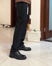 威可多（VICUTU）男士潮流西褲羊毛商務(wù)通勤百搭直筒長(cháng)褲 黑色 185/96A 曬單實(shí)拍圖
