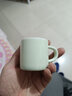 肖字和德防燙陶瓷功夫茶杯小號杯子帶把6只裝青花茶具家用套裝迷你主人杯 翡翠青瓷-玉瓷把杯（6個(gè)特惠裝）-中號 曬單實(shí)拍圖