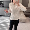 KBZ輕奢跑步運(yùn)動服套裝女春秋冬款專業(yè)健身瑜伽服休閑寬松衣晨跑 象牙白外套+長褲（二件套） 2XL（136-160斤） 曬單實(shí)拍圖