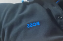 BOSS博斯 男士秋季撞色LOGO棉質(zhì)長(cháng)袖POLO衫 006-黑色（藍白領(lǐng)） L 曬單實(shí)拍圖