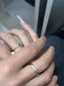 AIF日月同輝情侶對戒銀戒指女男情侶戒指鐘久久生日禮物送女友送男友 日月同輝情侶對戒/免費刻字 曬單實(shí)拍圖