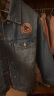 Teenie Weenie小熊女装2024春装新款做旧水洗美拉德牛仔夹克短外套 中蓝色 155/XS 晒单实拍图