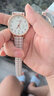 夜光發(fā)光手表ins小眾森系高顏值手表男女款初高中生學(xué)生女孩兒童 白色格子 手表+櫻桃手鐲+表盒+電池 曬單實(shí)拍圖