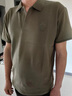 羅蒙（ROMON）純棉T恤男士長(zhǎng)袖春秋季翻領(lǐng)刺繡商務(wù)休閑寬松POLO保羅衫上衣體恤 咖色【純棉長(zhǎng)袖】 XL 曬單實(shí)拍圖