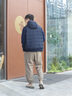 beanpole90%鵝絨  濱波秋冬男針織袖拼接工裝風輕量羽絨服 藍色 L 180/96A 曬單實拍圖