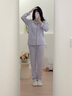 Charm Kendo高檔萊賽爾棉質(zhì)睡衣女春秋季薄款抑菌長袖家居服翻領(lǐng)開衫兩件套裝 木槿紫【抑菌防螨女神家居服】 L 送女友送老婆 (100-115斤) 曬單實(shí)拍圖