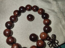 一生一木 紫檀柳手串木手鏈木質(zhì)手串 男文玩佛珠手珠念珠木料媲美鬼臉海南黃花梨越黃木珠飾品2.0木串 (同料順紋12MMx17顆 女款) 曬單實(shí)拍圖