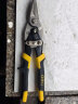 得力（deli）直头航空剪铬钒钢剪刀 工业级多功能铝扣板集成吊顶铁皮剪子250mm 实拍图