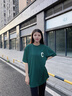 COVERNAT短袖t恤男女同款 經(jīng)典C字母夏季男裝 休閑寬松透氣涼感短袖半袖 英國綠 L (175) 曬單實(shí)拍圖