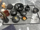 石茗堂紫砂輕奢高檔茶具套裝泡茶壺蓋碗茶杯陶瓷器家用客廳整套功夫茶具 黑紫砂18頭【西施+茶寵】 曬單實(shí)拍圖