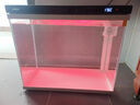 森森（SUNSUN）超白魚(yú)缸小型桌面家用水族箱免安裝金魚(yú)缸一體缸自循環(huán) 升級48cm長(cháng)白色【可定色燈光】 曬單實(shí)拍圖