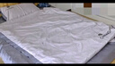 無(wú)印良品A類10%大豆纖維夏被四件套150*200cm【奶昔白拼輕奢灰】 曬單實(shí)拍圖