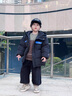 G.DUCKKIDS小黃鴨兒童羽絨服免洗男童加絨保暖服潮童冬裝2025年新款男孩衣服 黑色  130 (參考年齡7-8歲) 曬單實(shí)拍圖