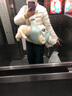 善己冬款純棉加絨闊腿牛仔褲女2022新款寬松高腰加厚直筒棉褲子冬 牛仔藍(lán) L【現(xiàn)貨發(fā)售】 曬單實(shí)拍圖