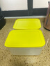 特百惠（Tupperware）新冷凍保鮮盒2.5升雪影款冷藏冷凍兩用大型保鮮盒 2.5升雪影冷凍2件套黃色 曬單實(shí)拍圖