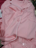 七匹狼睡衣女士純棉家居服女新疆全棉居家長(zhǎng)袖長(zhǎng)褲套裝寬松透氣翻領(lǐng)開衫 100%純棉/蝦粉色/套裝 165(L)女士推薦體重(105-120斤) 曬單實(shí)拍圖