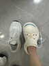Ouder開(kāi)口笑洞洞鞋 夏季男女鞋厚底增高沙灘鞋海浪白大頭鞋涼拖鞋 海浪白 腳寬腳背高建議拍大一碼哦 37 女碼 曬單實(shí)拍圖