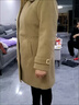 富夕媽媽秋冬裝外套中長(cháng)款夾棉呢子上衣40歲中老年女冬裝加厚毛呢大衣 杏色夾棉厚 3XL 建議120-130斤 曬單實(shí)拍圖