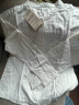 无印良品（MUJI）女式法兰绒 立领衬衫 格子 内搭 衬衣  BCB19C1A 米白色 M 实拍图
